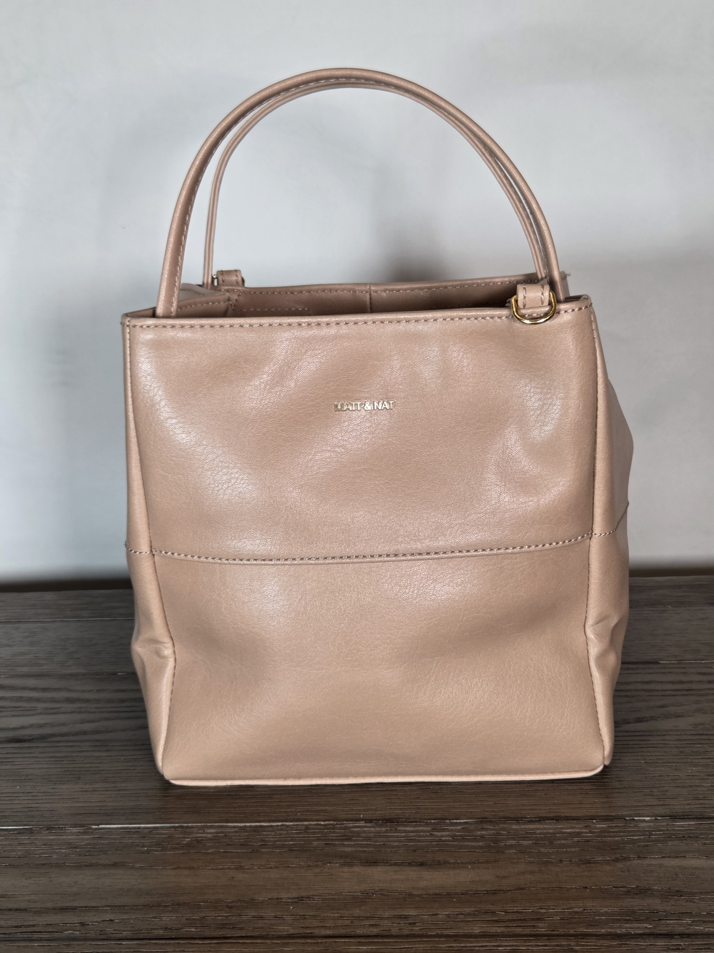Matt & Nat Willasm Small Dusty Rose Structured Top-Handle Tote